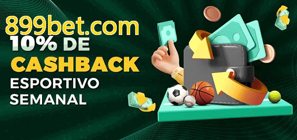 10% de bônus de cashback na 899bet.com